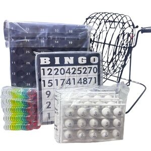 NWT Classic Family Bingo Game Sets – Includes Cage, Balls, Cards, and Markers